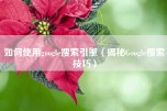 如何使用google搜索引擎（揭秘Google搜索技巧）