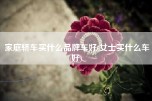 家庭轿车买什么品牌车好(女士买什么车好)