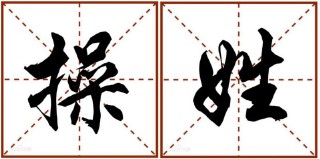 姓操(姓操的拼音怎么读)