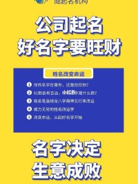 公司取名网站(公司起名网站十大排名)