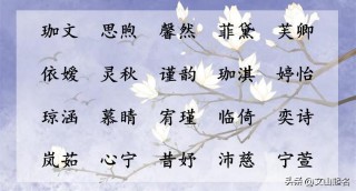 好听的女孩名字温婉大气（ 比较有诗意的女孩名字 ）