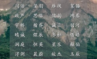 男宝宝名字简单大气（大气格局大男孩起名）